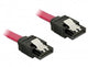 DeLOCK 82674 SATA-kabel 0,1 m Rød