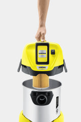 Kärcher 1.629-951.0 støv-udsuger Sort, Gul 17 L 300 W