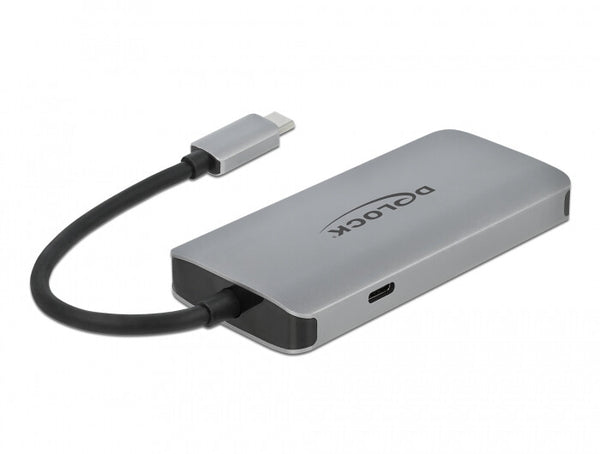 DeLOCK 63252 dockingstation Ledningsført USB 3.2 Gen 1 (3.1 Gen 1) Type-C Grå