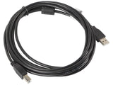 Lanberg CA-USBA-11CC-0030-BK USB-kabel USB 2.0 3 m USB B 0,48 Gbit/sek. Sort