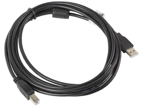 Lanberg CA-USBA-11CC-0030-BK USB-kabel USB 2.0 3 m USB B 0,48 Gbit/sek. Sort