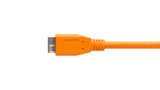 Tether Tools CUC3315-ORG USB-kabel USB 3.2 Gen 1 (3.1 Gen 1) 4,6 m USB A Micro-USB B 5 Gbit/sek. Orange
