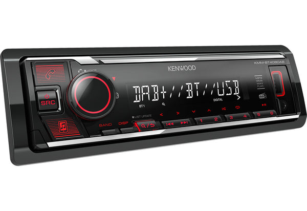 Kenwood Electronics KMM-BT408DAB bil media receiver Sort 88 W Bluetooth