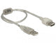 DeLOCK 82244 USB-kabel USB 2.0 0,3 m USB A 0,48 Gbit/sek. Transparent