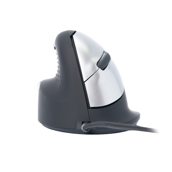 R-Go Tools Ergonomische muis R-Go HE Break met pauzesoftware, medium (handlengte 165-185mm), linkshandig, bedraad, zwart