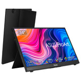 ASUS PA148CTV computerskærm 35,6 cm (14") 1920 x 1080 pixel Fuld HD LED Berøringsskærm Bordplade Sort