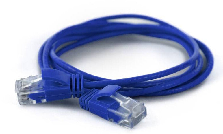 Wantec 7241 netværkskabel Blå 0,25 m Cat6a U/UTP (UTP)