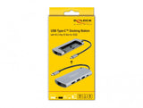 DeLOCK 87767 dockingstation Ledningsført USB 3.2 Gen 1 (3.1 Gen 1) Type-C Grå