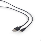 Gembird CC-USB2-AMLM-1M Lightning kabel Sort