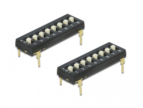DeLOCK 66306 tilbehør til printkort (PCB) DIP-kontakt 2 stk