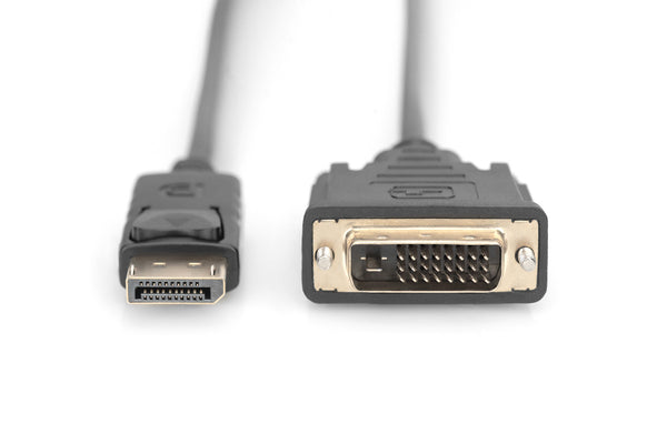 Digitus DB-340301-030-S videokabel adapter 3 m DisplayPort DVI-D Sort