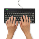 R-Go Tools Ergonomisch toetsenbord R-Go Compact Break, compact toetsenbord met pauzesoftware, AZERTY (FR), bedraad, zwart