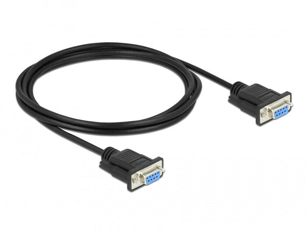 DeLOCK 86605 serielkabel Sort 2 m RS-232 Sub-D9