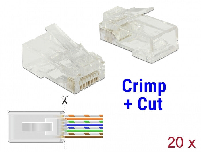 DeLOCK 86451 kabelsamler RJ-45 Transparent