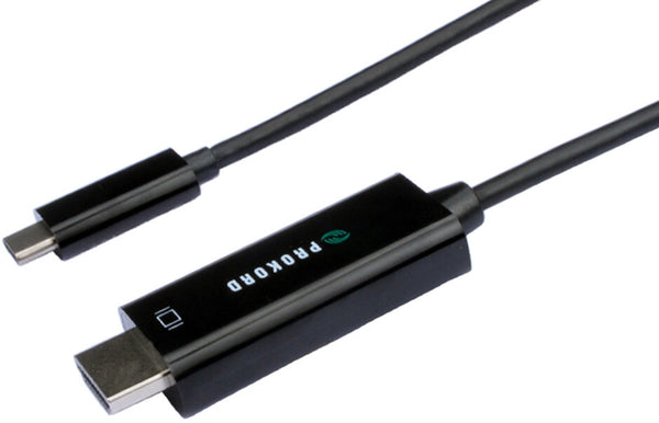 Prokord UTCH-2M videokabel adapter USB Type-C HDMI Sort