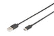 Digitus AK-300154-018-S USB-kabel USB 2.0 1,8 m 2 x USB A USB C 0,48 Gbit/sek. Sort