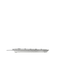 CHERRY KC 6000 Slim tastatur Universel USB AZERTY Belgisk Sølv, Hvid