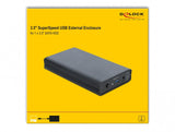 DeLOCK 42612 drevkabinet HDD kabinet Sort 3.5"
