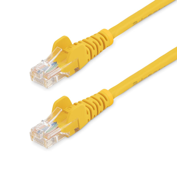 StarTech.com 45PAT50CMYL netværkskabel Gul 0,5 m Cat5e U/UTP (UTP)