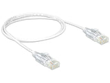 DeLOCK 83781 netværkskabel Hvid 1 m Cat6 U/UTP (UTP)