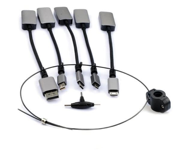 Prokord D-VAKP-ALL kabel kønsskifter HDMI USB-C, DisplayPort, MINI DisplayPort, Micro HDMI, Mini HDMI Sort, Grå