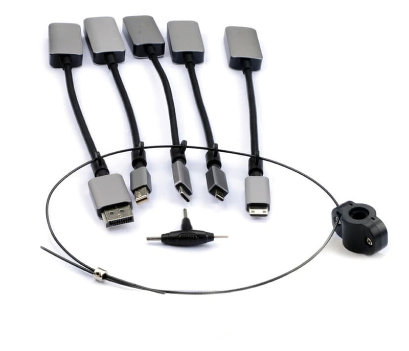 Prokord D-VAKP-ALL kabel kønsskifter HDMI USB-C, DisplayPort, MINI DisplayPort, Micro HDMI, Mini HDMI Sort, Grå