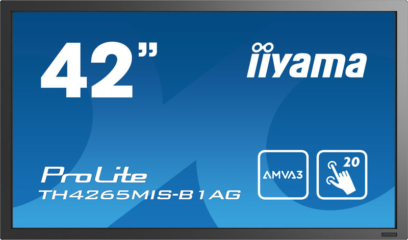 iiyama ProLite TH4265MIS-B1AG computerskærm 106,7 cm (42") 1920 x 1080 pixel Fuld HD LED Berøringsskærm Sort