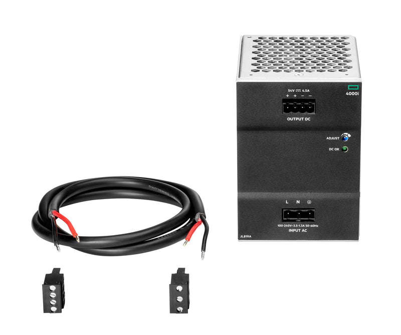 HPE Aruba Networking 4000i POE 54VDC 240W 100-240VAC DIN Power Supply netværksswitch komponent Strømforsyning