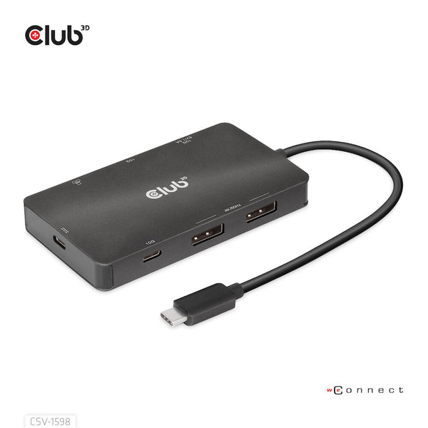 CLUB3D CSV-1598 dockingstation USB 3.2 Gen 2 (3.1 Gen 2) Type-C Sort
