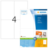 HERMA 4627 selvklæbende etiket Rektandel Permanent Hvid 800 stk