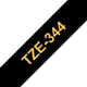 Brother TZE-344 etiketbånd Guld på sort
