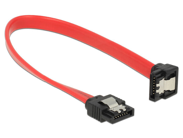 DeLOCK 83977 SATA-kabel 0,2 m SATA 7-pin Sort, Rød