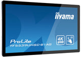 iiyama TF5539UHSC-B1AG skilte display 139,7 cm (55") LED 500 cd/m² 4K Ultra HD Sort Berøringsskærm