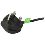StarTech.com BS13U-1M-POWER-LEAD el-ledning Sort BS 1363 C13 forbinder