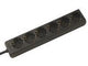 Bachmann 381.141S stikdåse 1,5 m 6 AC stikkontakt(er) Sort