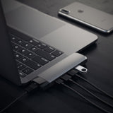 Satechi ST-TCPHEM dockingstation Thunderbolt 3 Grå