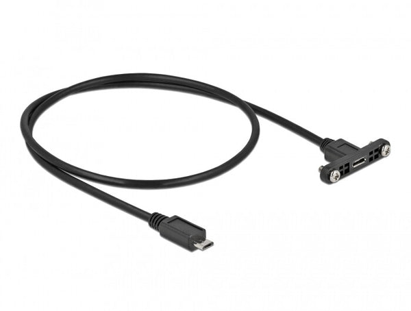 DeLOCK 35108 USB-kabel USB 2.0 0,5 m Micro-USB B 0,48 Gbit/sek. Sort