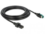 DeLOCK 85485 el-ledning Sort 4 m PoweredUSB