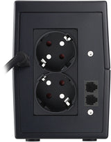PowerWalker VI 650 SE UPS-enhed Interaktivt indgangsstik 0,65 kVA 360 W 2 AC stikkontakt(er)