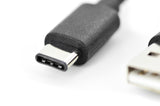 Digitus AK-300154-010-S USB-kabel USB 2.0 1 m 2 x USB A USB C 0,48 Gbit/sek. Sort