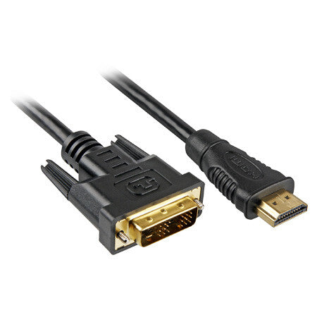 Sharkoon 4044951015221 videokabel adapter 3 m HDMI DVI-D Sort