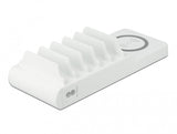 DeLOCK USB and Wireless Charger 2 x USB Type-C PD + 3 x USB Type-A with 110 W Fritstående Hvid