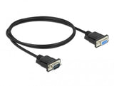 DeLOCK 86578 serielkabel Sort 1 m RS-232 Sub-D9