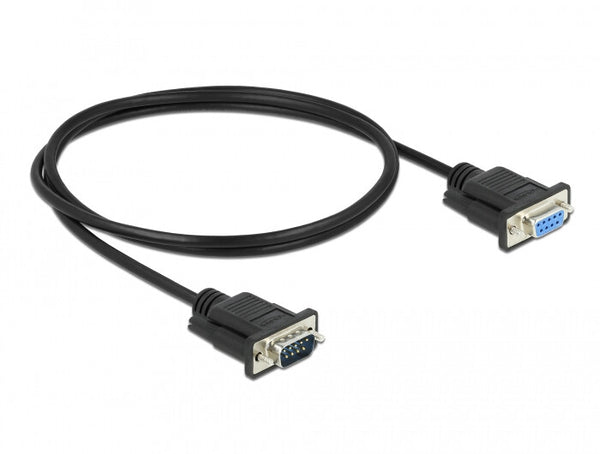 DeLOCK 86578 serielkabel Sort 1 m RS-232 Sub-D9