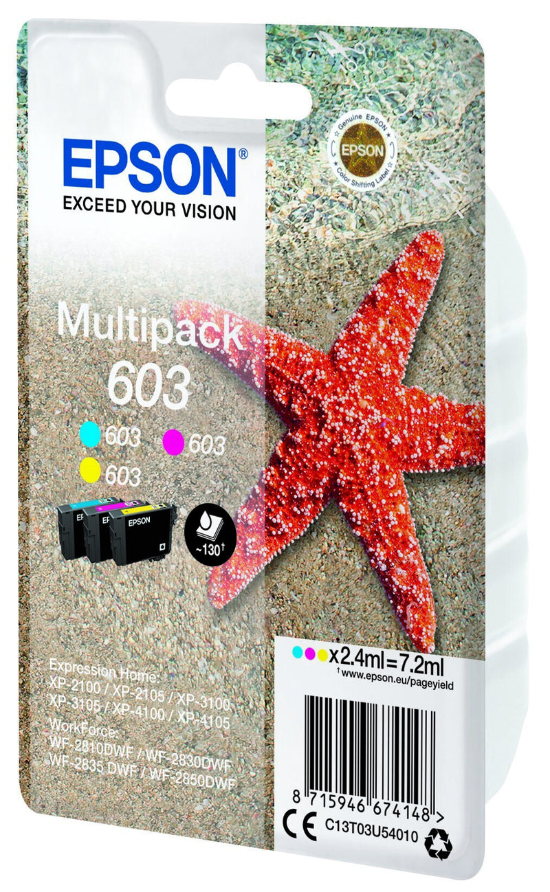 Epson C13T03U54020 blækpatron 1 stk Original Standard udbytte Blå, Magenta, Gul