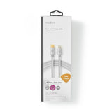 Nedis CCTB39650AL10 Lightning kabel 1 m Aluminium