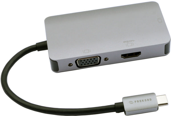 Prokord UTC-DHV-AL USB grafisk adapter Sølv