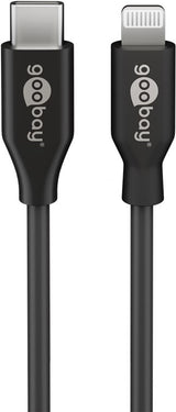 Goobay 39447 Lightning kabel 2 m Sort