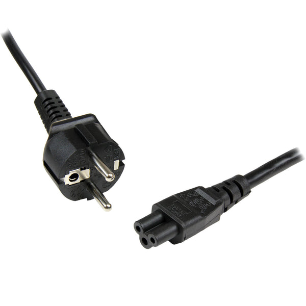 StarTech.com PXTNB3SEU2M el-ledning Sort 2 m CEE7/7 C5 forbinder