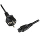 StarTech.com PXTNB3SEU2M el-ledning Sort 2 m CEE7/7 C5 forbinder
